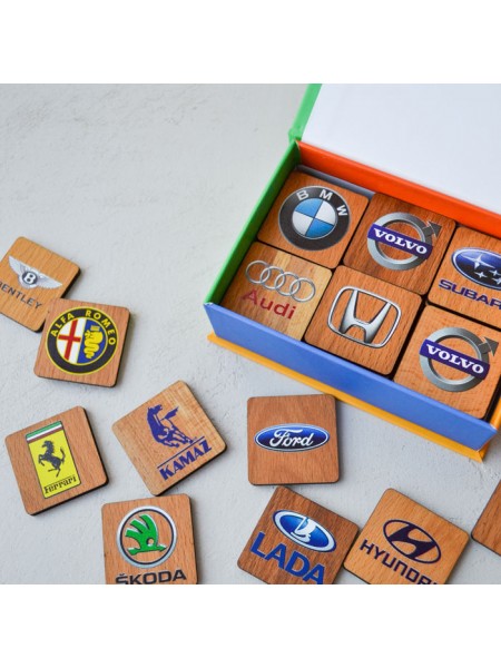 Мемори "Автоэмблемы" в картонной коробочке Царицынская игрушка CI-ME032