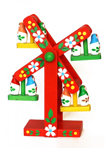 Деревянная игрушка Карусель  с матрешками, Климо C85