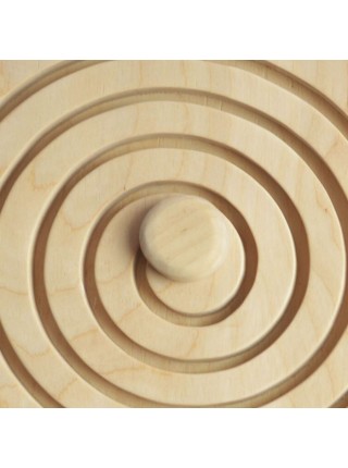 Межполушарная доска - деревянный лабиринт (круг)