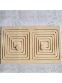 Межполушарная доска - деревянный лабиринт (квадрат)