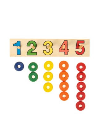 Пирамидка логическая "Учимся считать" с цифрами