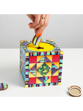 Тактильный куб "Парочки" (сенсорный ящик), Smile-Decor, П617